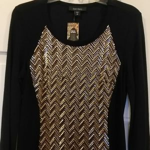 New Karen Kane classy sequin front dress.